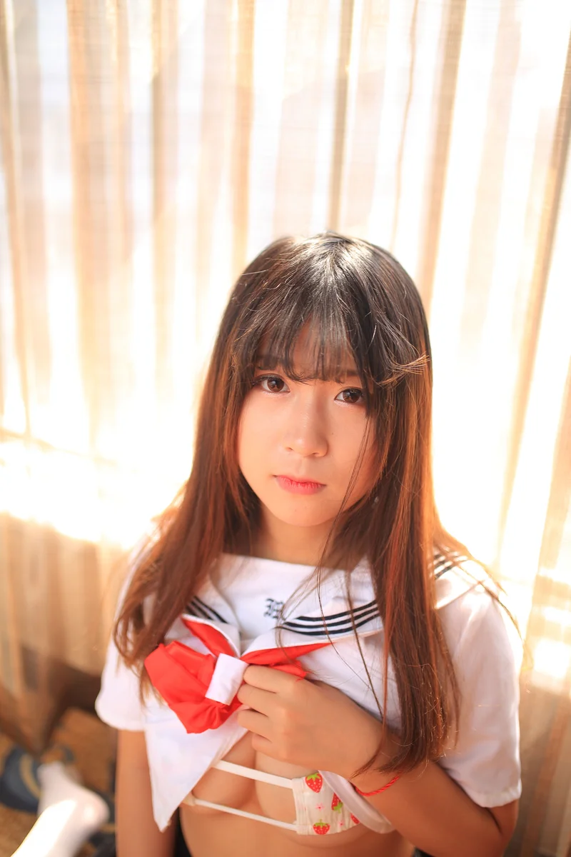 猫九酱 草莓 JK Sailor Uniform Lingerie photo 101