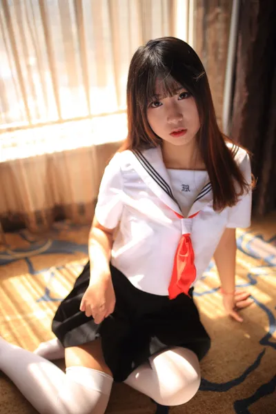 猫九酱 草莓 JK Sailor Uniform Lingerie