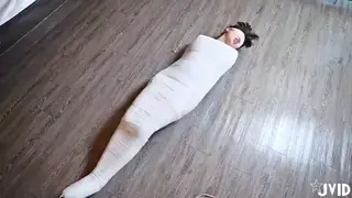 Mummy's full coverage training, forced orgasm with both holes filled